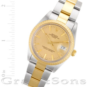 Rolex Date 15053 18k & steel 34mm auto watch