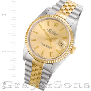 Rolex Datejust 16233 18k & steel 36mm auto watch