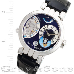 Harry Winston Excenter Timezone 200-MMTZ39 platinum 40mm Manual watch