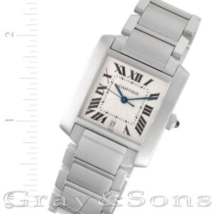 Cartier Tank Francaise W51002Q3 stainless steel 28mm auto watch