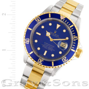 Rolex Submariner 16613 18k & steel 40mm auto watch