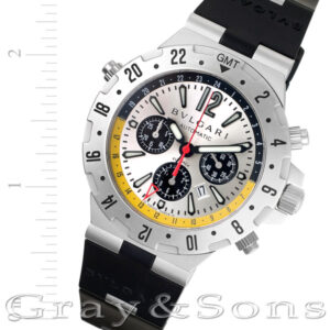 Bvlgari Diagono gmt40sfb stainless steel 40mm auto watch