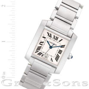 Cartier Tank Francaise w51002Q3 stainless steel mm auto watch