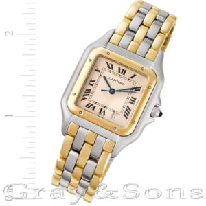 Cartier Panthere w25028b 18k & steel 27mm Quartz watch