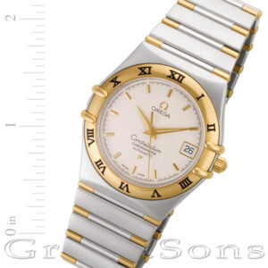 Omega Constellation 1202.30.00 18k & steel 35mm auto watch