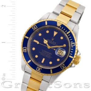 Rolex Submariner 16613 18k & steel 40mm auto watch