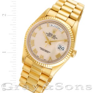 Rolex Day-Date 18238 18k 36mm auto watch