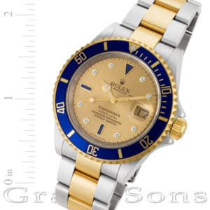 Rolex Submariner 16613 18k & steel 40mm auto watch