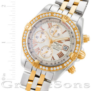 Breitling Chronomat C13356 18k & steel 44mm auto watch