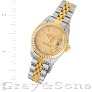 Rolex Datejust 69173 18k & steel 26mm auto watch