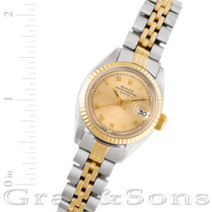 Rolex Date 6917 Stainless Steel Champagne dial 26mm Automatic watch