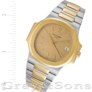 Patek Philippe Nautilus 3800 18k & steel 38mm auto watch