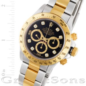 Rolex Daytona 16523 18k & steel 40mm auto watch