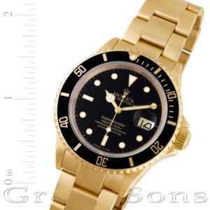 Rolex Submariner 16618 18k 40mm auto watch