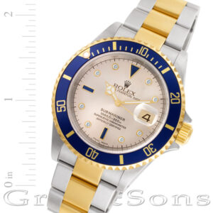 Rolex Submariner 16613 18k & steel 40mm auto watch