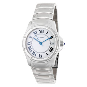 Cartier Santos 1920 stainless steel 34mm auto watch