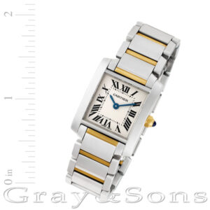 Cartier Tank Francaise W51007Q4 18k & steel 20mm Quartz watch