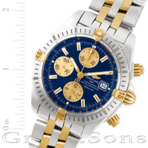 Breitling Chronomat Evolution b13356 18k & steel 44mm auto watch