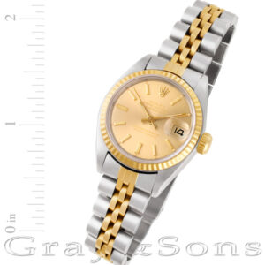 Rolex Datejust 69173 18k & steel 26mm auto watch