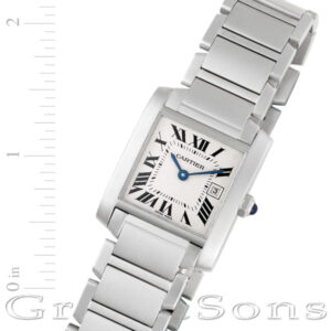 Cartier Tank Francaise W51011Q3 stainless steel 25mm Quartz watch