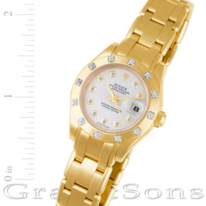 Rolex Pearlmaster 80318 18k 28mm auto watch