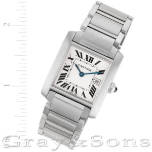 Cartier Tank Francaise W51011Q3 stainless steel 25mm Quartz watch