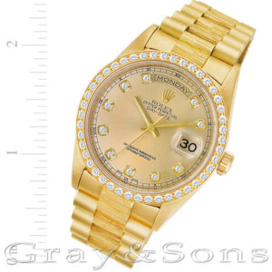 Rolex Day-Date 18348 18k 36mm auto watch