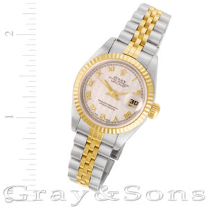 Rolex Datejust 69173 18k & steel 26mm auto watch