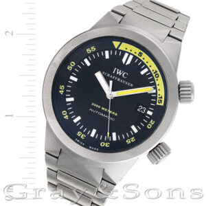 IWC Aquatimer iw3538 titanium 42mm auto watch