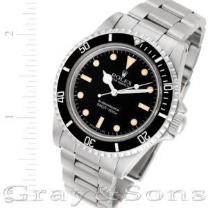 Rolex Submariner 5513 stainless steel 40mm auto watch