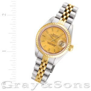 Rolex Datejust 69173 18k & steel 26mm auto watch