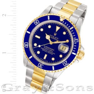 Rolex Submariner 16613 18k & steel 40mm auto watch