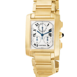 Cartier Tank Francaise w50005r2 18k 28mm ChronoReflex watch