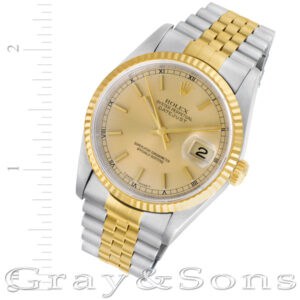 Rolex Datejust 16233 18k & steel 36mm auto watch