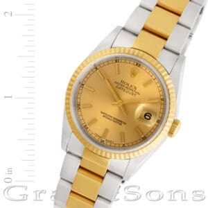 Rolex Datejust 16233 18k & steel 36mm auto watch