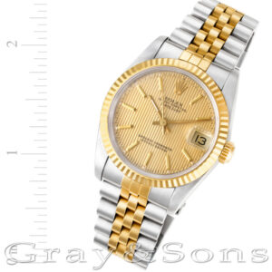 Rolex Datejust 68273 18k & steel 30mm auto watch