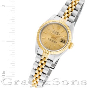 Rolex Datejust 69173 18k & steel 26mm auto watch