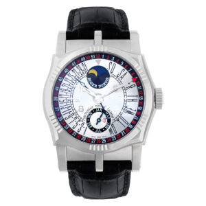 Roger Dubuis Sympathie Retrograde Perpetual Calendar SY43 5710 0 18k White Gold