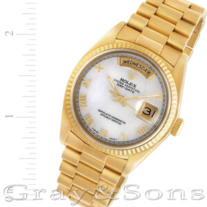 Rolex Day-Date 18038 18k 36mm auto watch