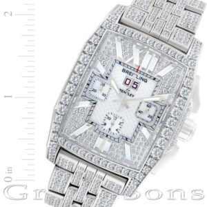 Breitling Flying B j44365 18k white gold 40mm auto watch