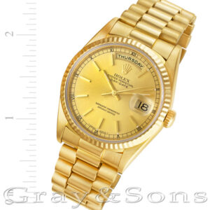 Rolex Day-Date 18238 18k 36mm auto watch