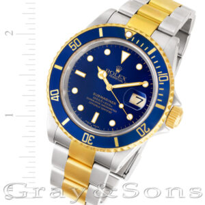 Rolex Submariner 16613 18k & steel 40mm auto watch