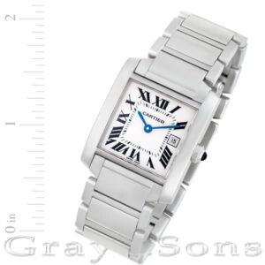 Cartier Tank Francaise W51011Q3 stainless steel 25mm Quartz watch