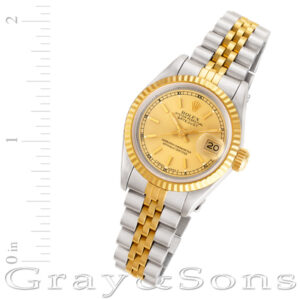 Rolex Datejust 69173 18k & steel 26mm auto watch