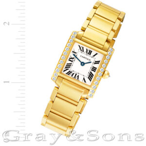 Cartier Tank Francaise 2385 18k 20mm Quartz watch