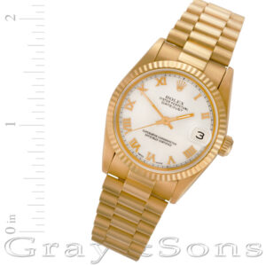 Rolex Datejust 68278 18k 30mm auto watch