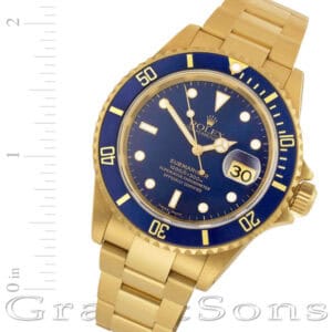 Rolex Submariner 16618 18k 40mm auto watch