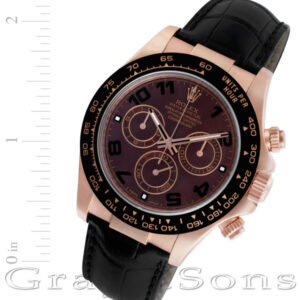 Rolex Daytona 116515ln 18k rose gold 40mm auto watch