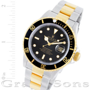 Rolex Submariner 16613 18k & steel 40mm auto watch