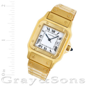 Cartier Santos 18k 29mm auto watch